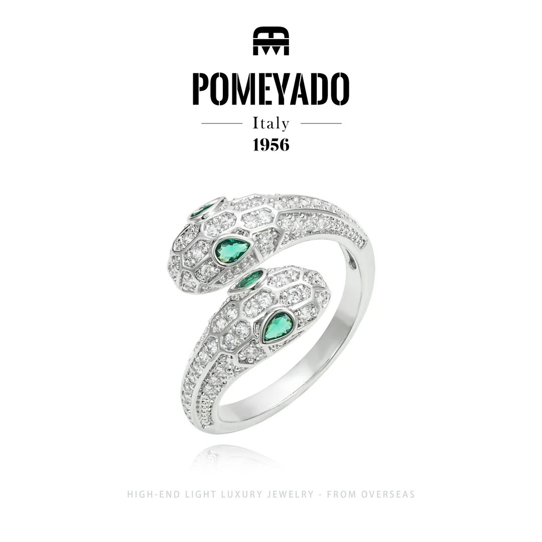 【灵蛇】POMEYADO设计师款 轻奢 活口戒 F2038