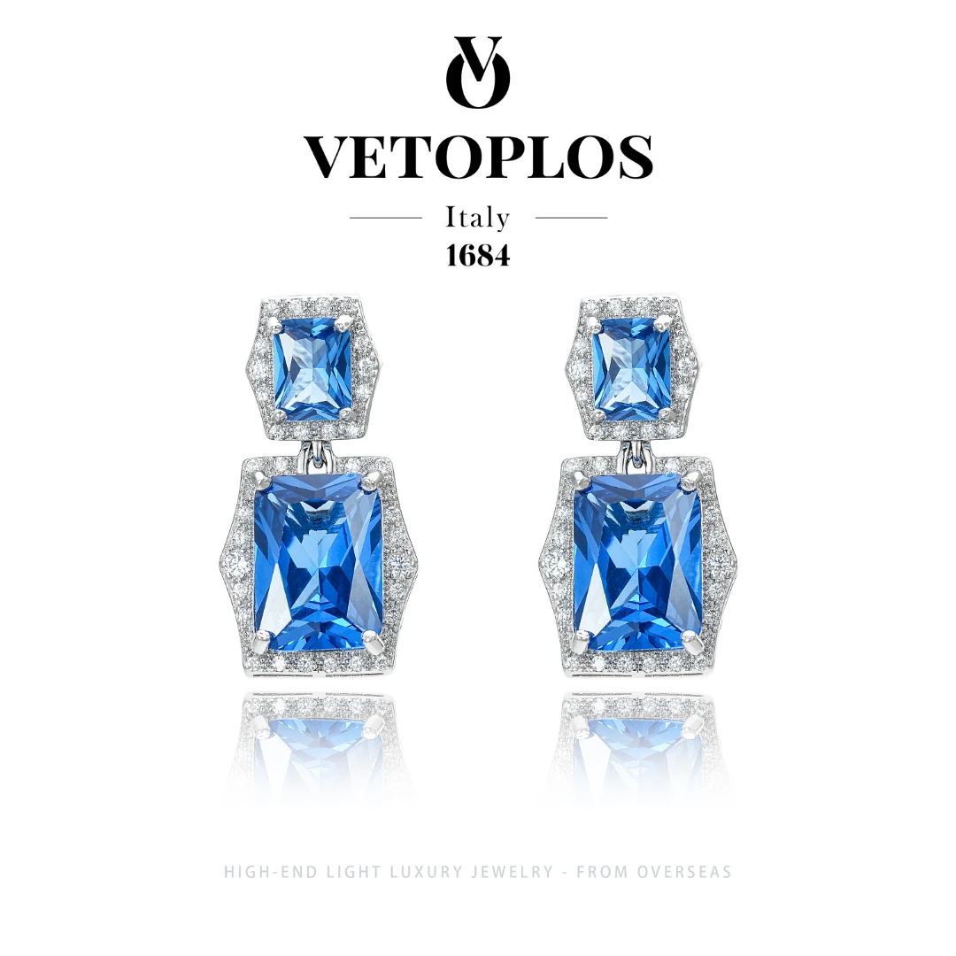 璨蓝星辰【限定】深邃 耳钉 F0715