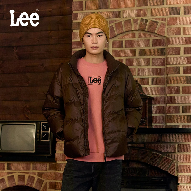 Lee商场同款秋冬舒适版美拉德男轻质羽绒夹克LMT007849204