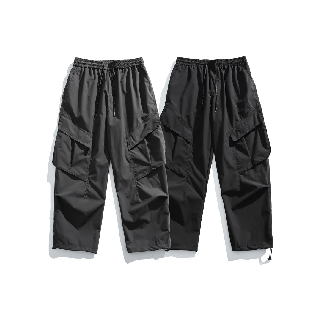 美式潮牌多口袋工装裤秋季宽松直筒休闲裤长裤-K102