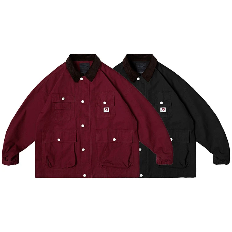 底特律卡哈夹克工装夹克外套男女日系百搭夹克复古潮流-JK639