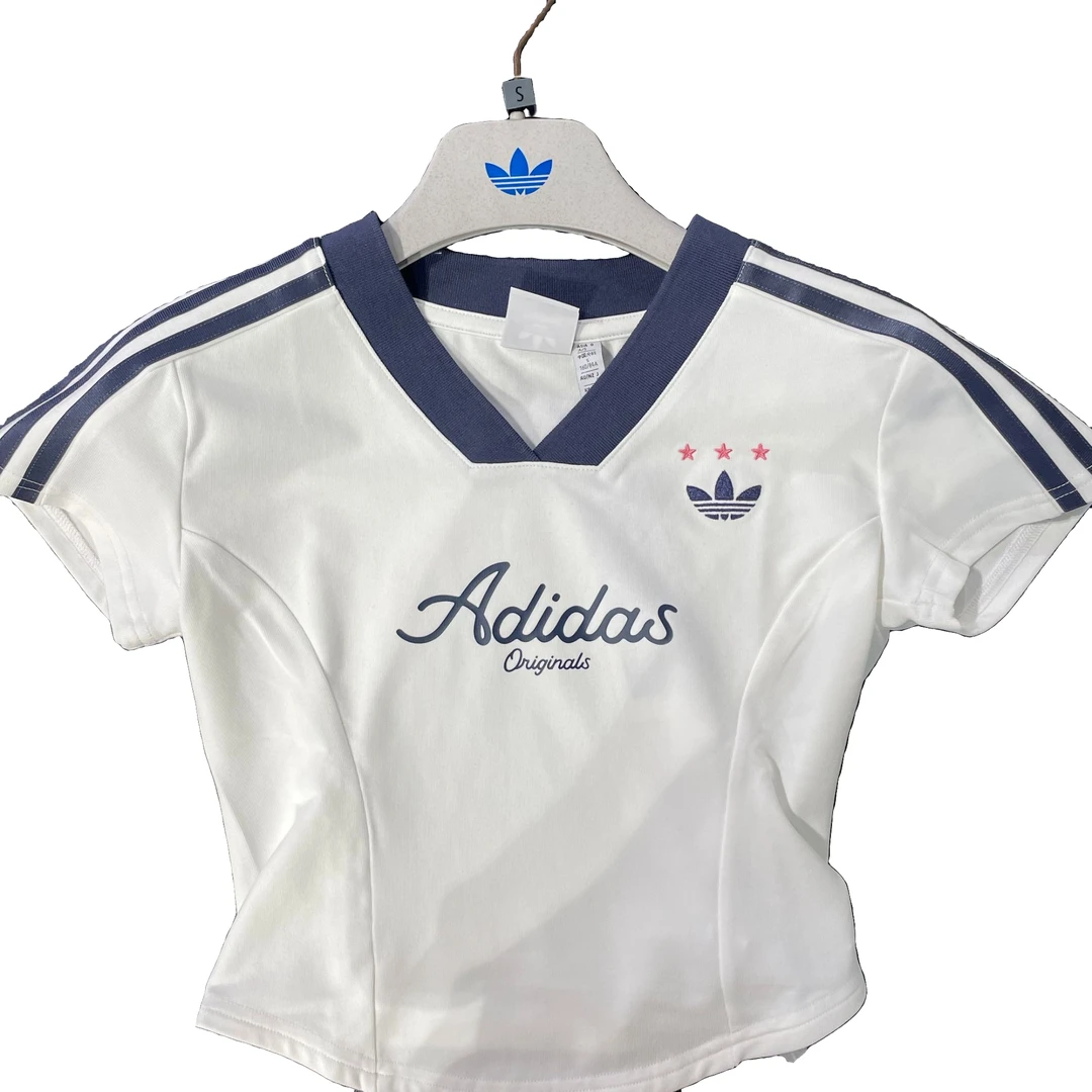 adidas/阿迪达斯三叶草夏季女子弹力舒适短款运动短袖 JD1130