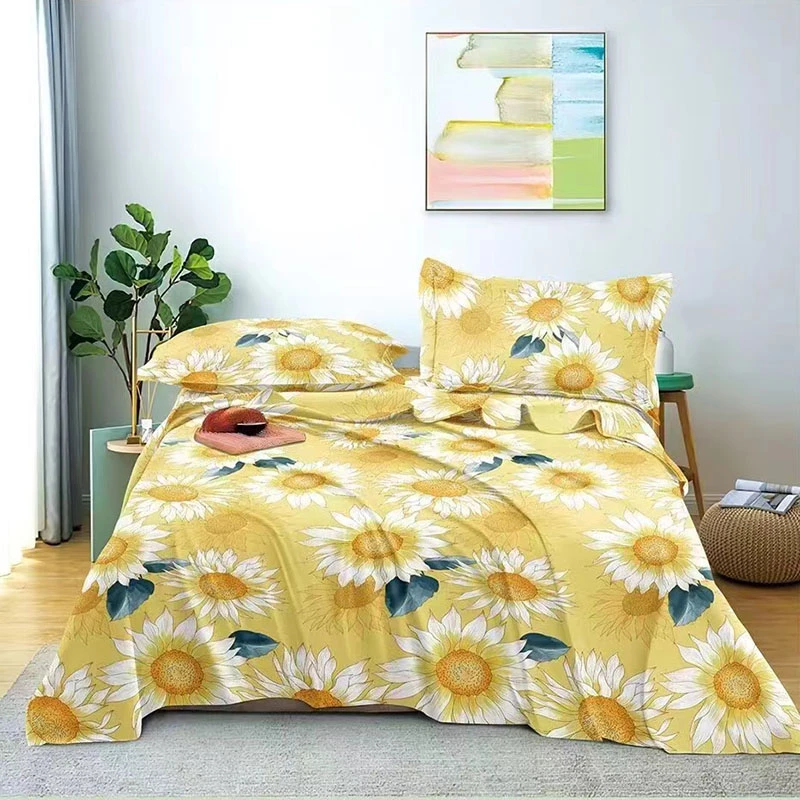 【花开向阳】透气吸汗四季棉麻炕单老粗布床单帆布粗布细沙多尺寸