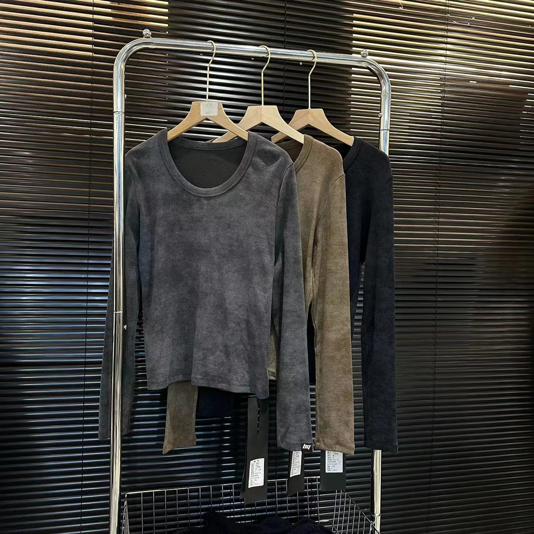(特~长袖打底2955）时尚休闲潮流舒适百搭洋气T恤