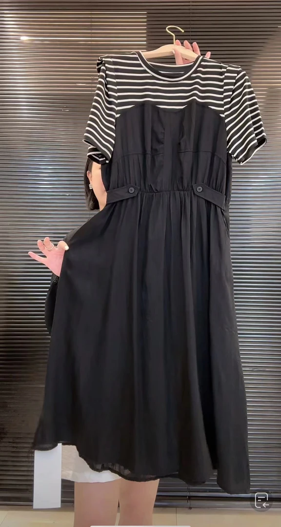 （28103-高货连衣裙）时尚宽松休闲潮流舒适百搭洋气连衣裙