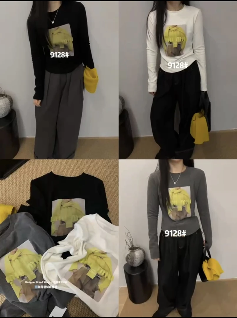 【PINGJIE】25秋冬：51710新款加绒超柔高弹打底衫