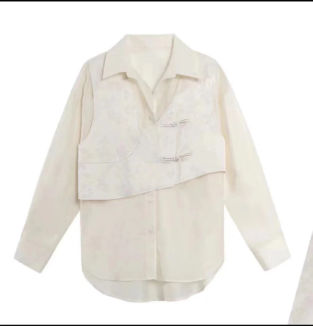 【PINGJIE】2025新款衬衣30688）时尚休闲潮流舒适百搭洋气衬衣