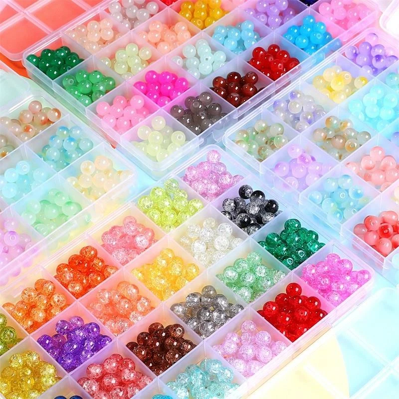 非金属手链 盒装散珠材料包 手工diy串珠手链项链饰品