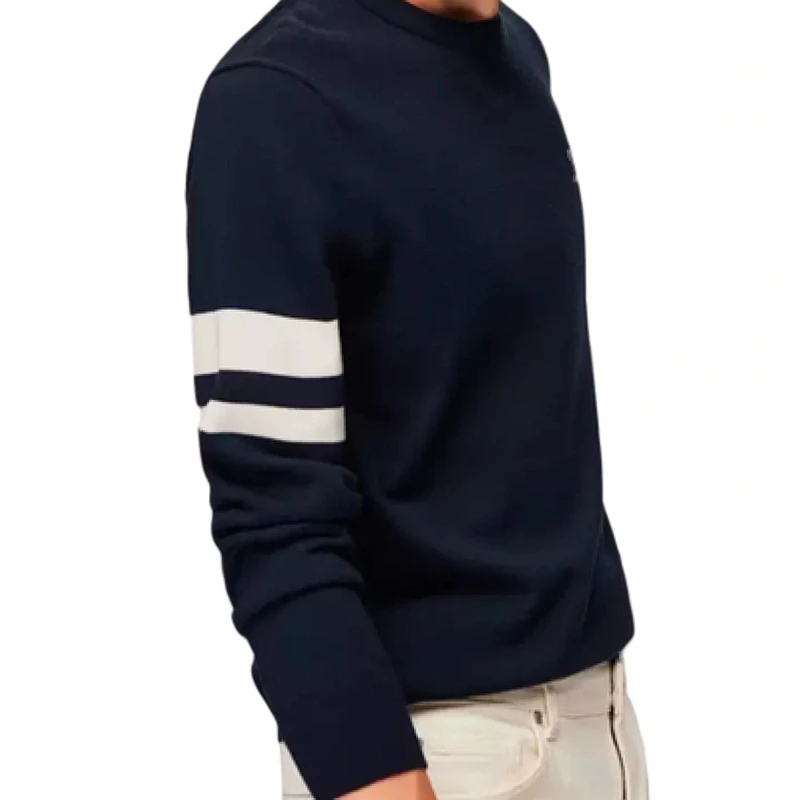 秋冬季圆领套头针织毛衫休闲百搭毛衫