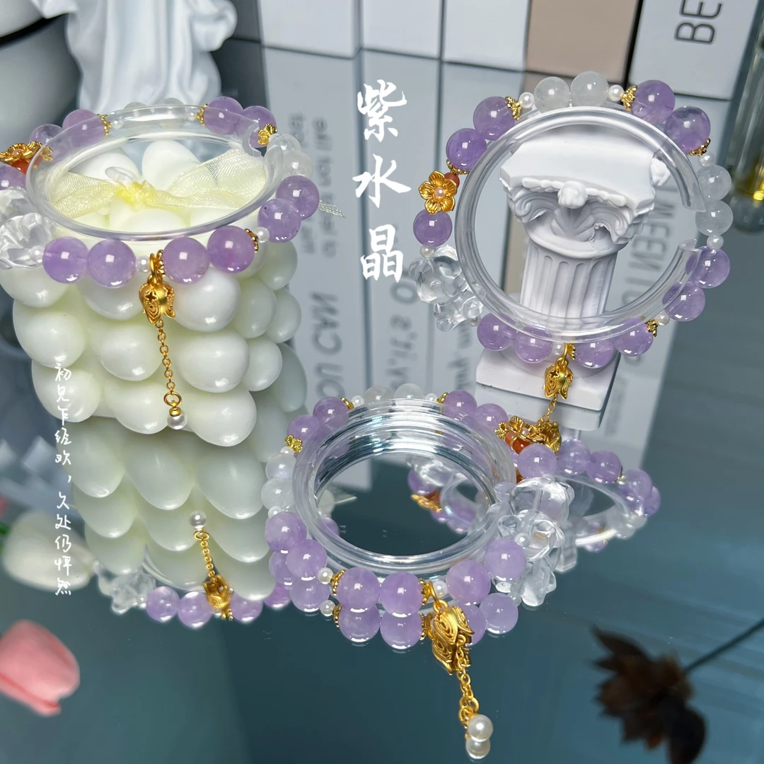 【十六珠宝】智慧小熊｜紫水晶8mm设计款M132多样性发一