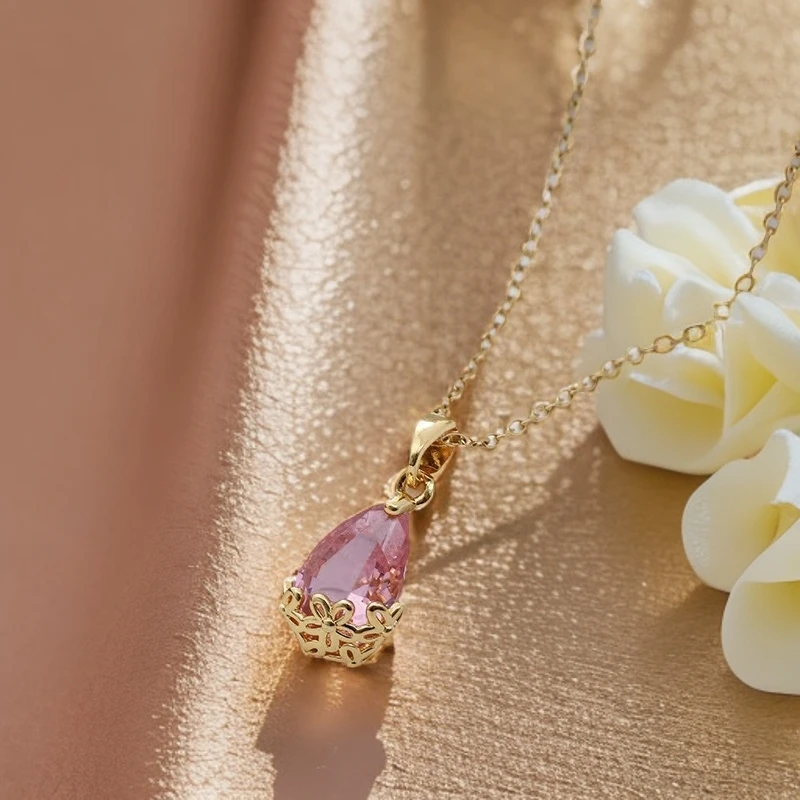 铜合金项链 38539时尚项链气质轻奢百搭复古小众简约坠链素款