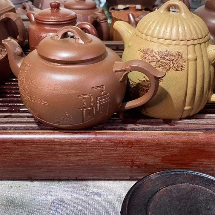 紫砂茶壶德精工制作