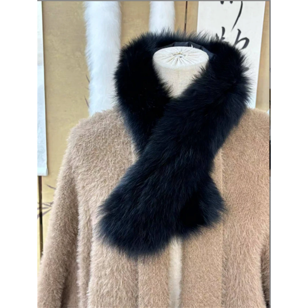 画报夫人原创自制毛皮草毛领 小围脖