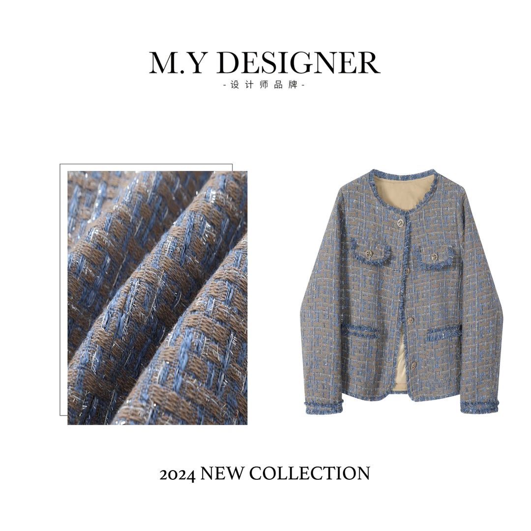 M.Y媛总 2024冬季新款高定轻奢名媛气质百搭羽绒小香外套 9037#