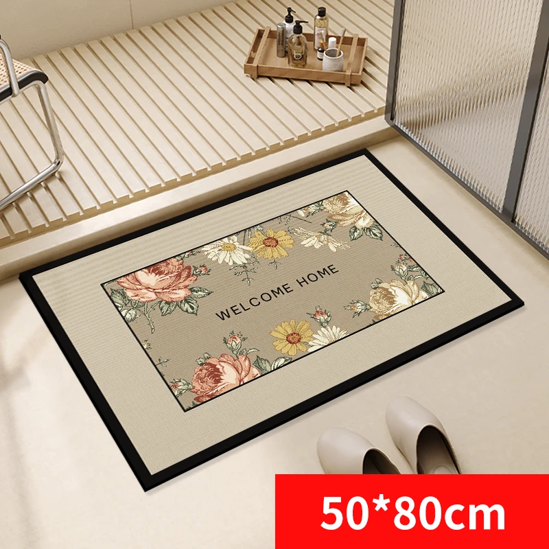 【硅藻泥】卫生间地垫-50*80CM-轻奢家用吸水速干垫子门口玄关脚垫