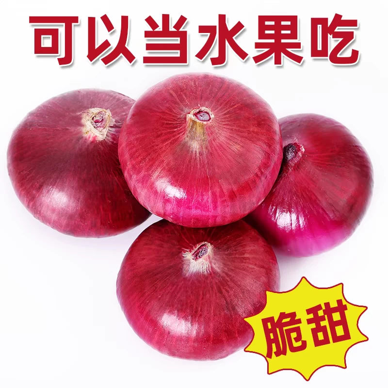 大果生吃水果洋葱扁型现挖现发装包邮脆甜微辣圆葱头