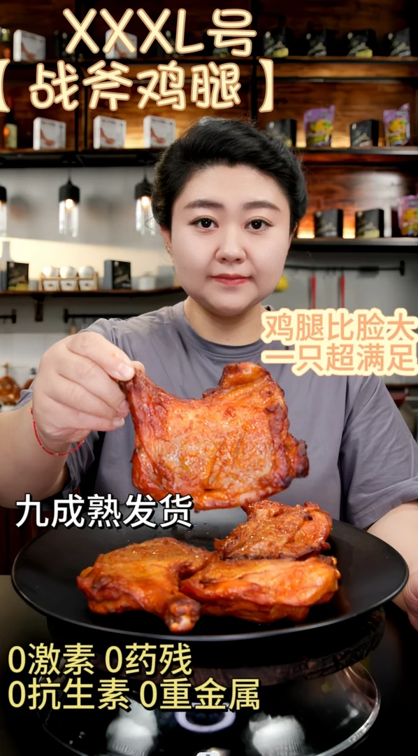 孙大权良品奥尔良风味鸡腿(220克发7个)9分熟