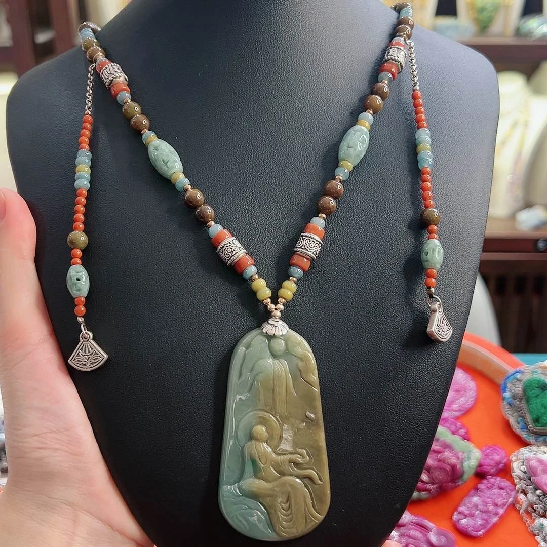 翡翠项链未镶嵌项链