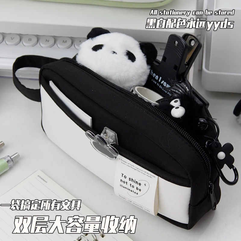 【减壹诚品】大容量笔袋初高中生高颜值文具多层简约（含配套pvc盒）