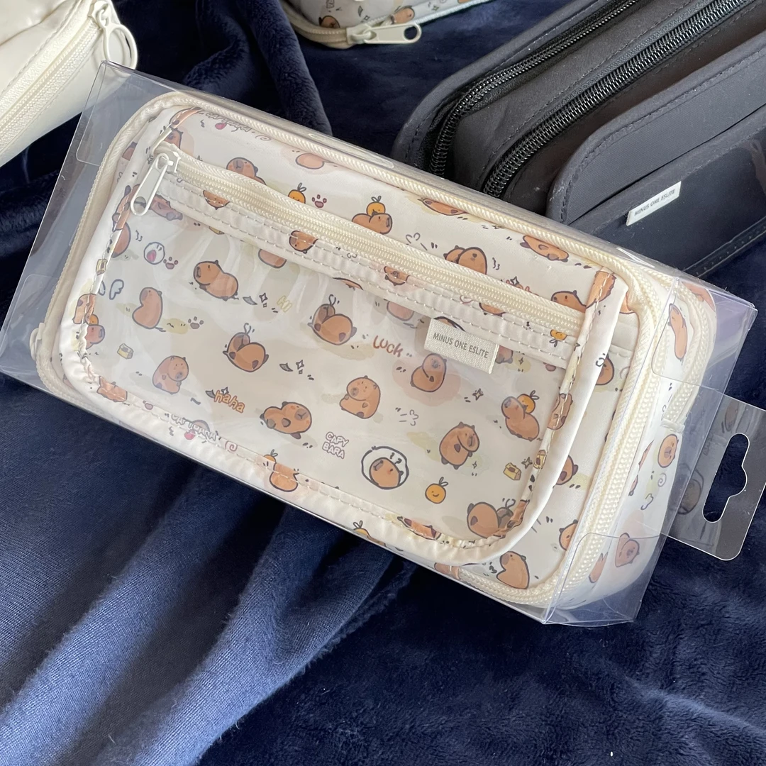 笔袋专用高清pvc包装盒pp塑料盒子高颜值文具盒创意收纳盒
