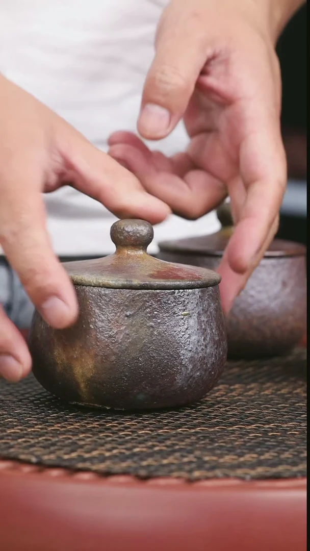 【闪购商品】紫砂柴烧醒茶罐锯钉
