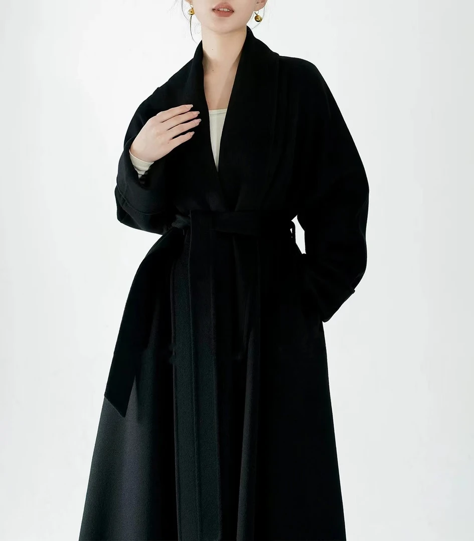 时尚百搭气质羊毛大衣经典双面呢大衣