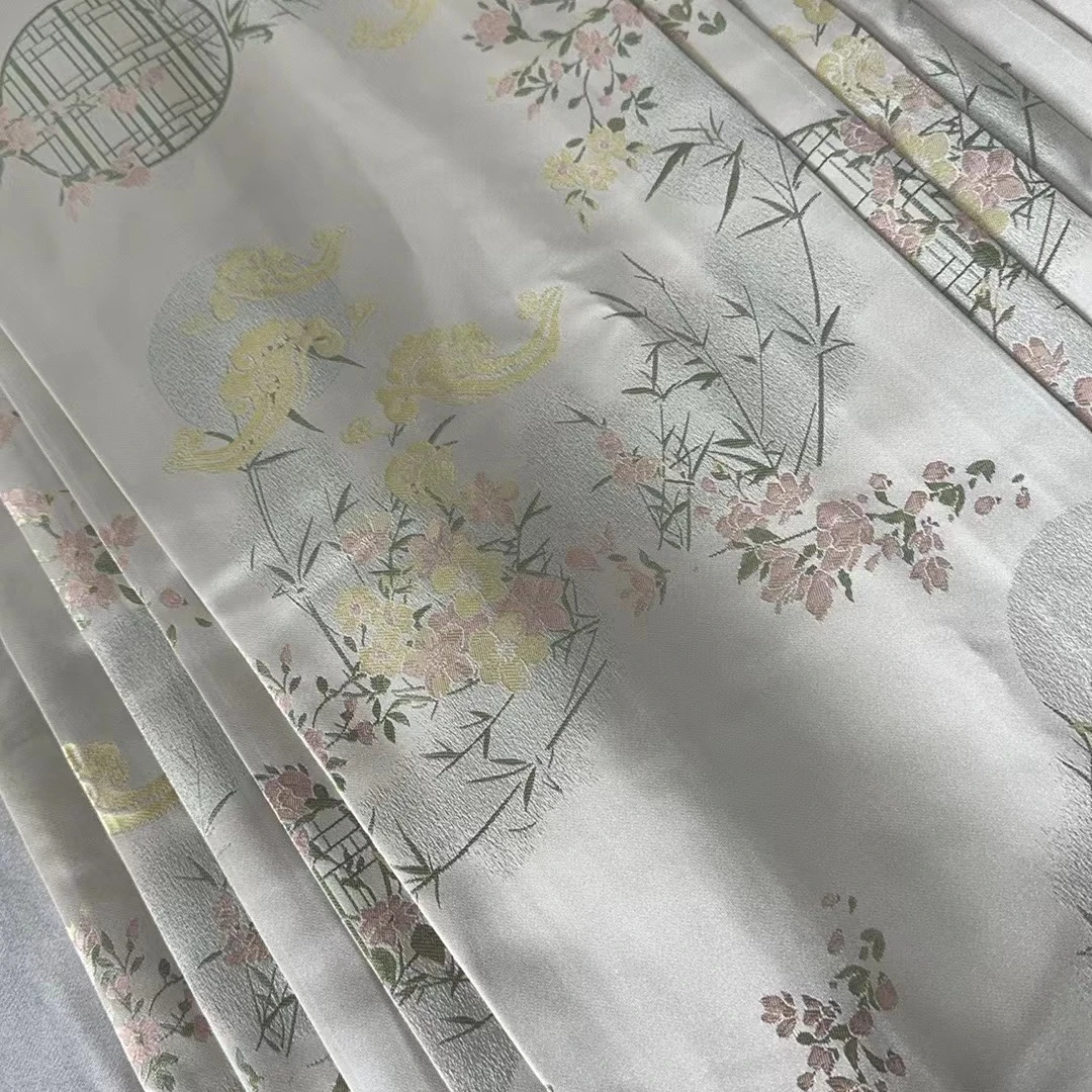 沐瑶优推窗户马面裙 八分马面 织金日常汉服女