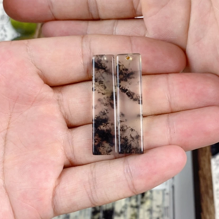 【闪购商品】岫玉颈饰未镶嵌宝*?岫玉吊坠一对