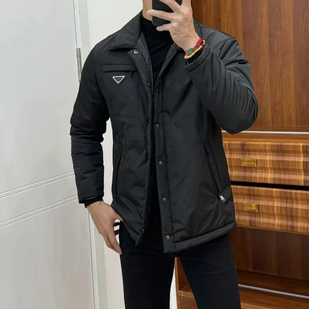 2024新款男士休闲时尚保暖潮流秋冬防风连帽棉服