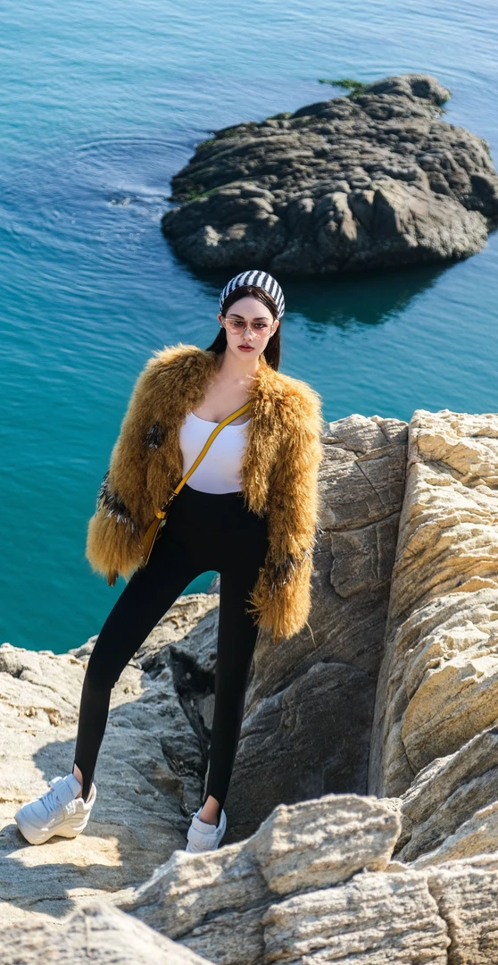 2024秋冬MIYUFUTURE’零落的向日葵‘短款毛毛外套（衣长63）