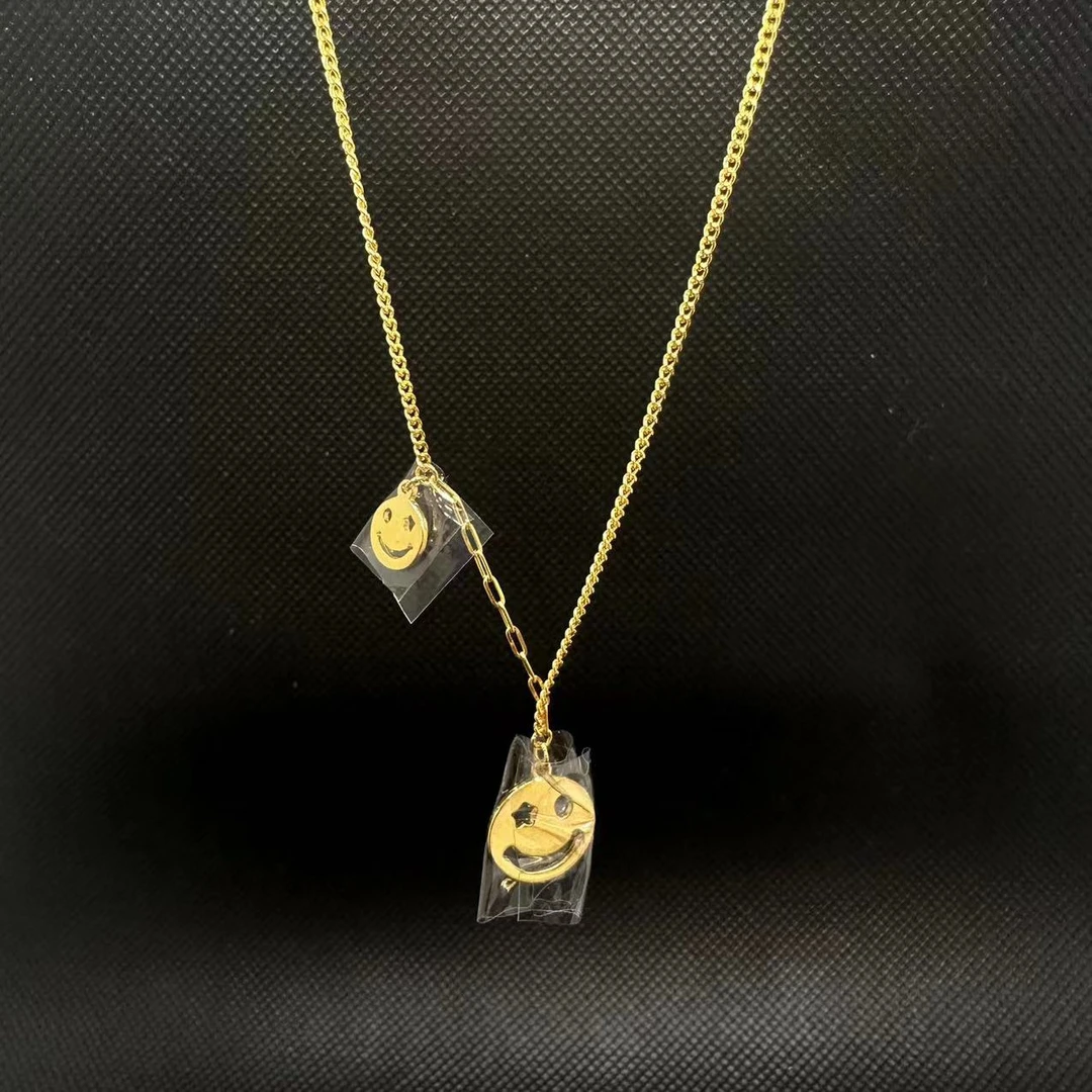 《金品楼》足金999.9精品微笑天天开心款43mm+3mm长度纯金时尚