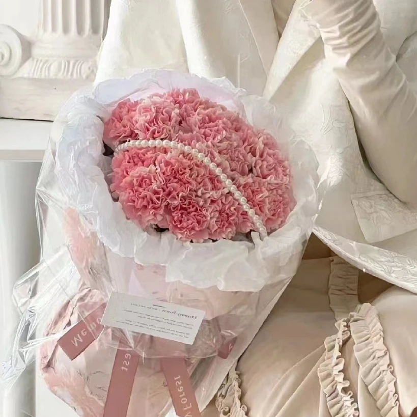 随机色单头康乃馨40支【一单包邮】