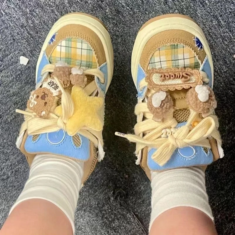 【国潮新品】小熊饼干秋冬美拉德面包鞋