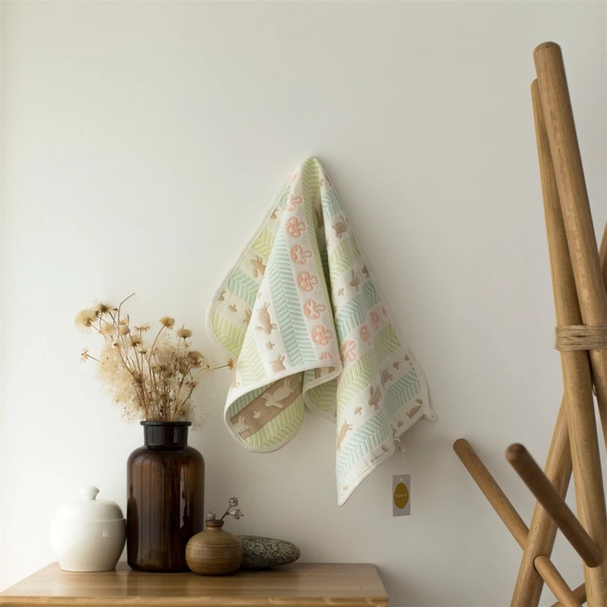 雅赞六层纱布儿童枕巾