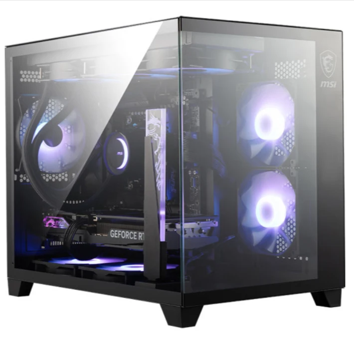 MSI/微星14600KF+4060TI万图师海景房电竞游戏主机diy水冷黑色