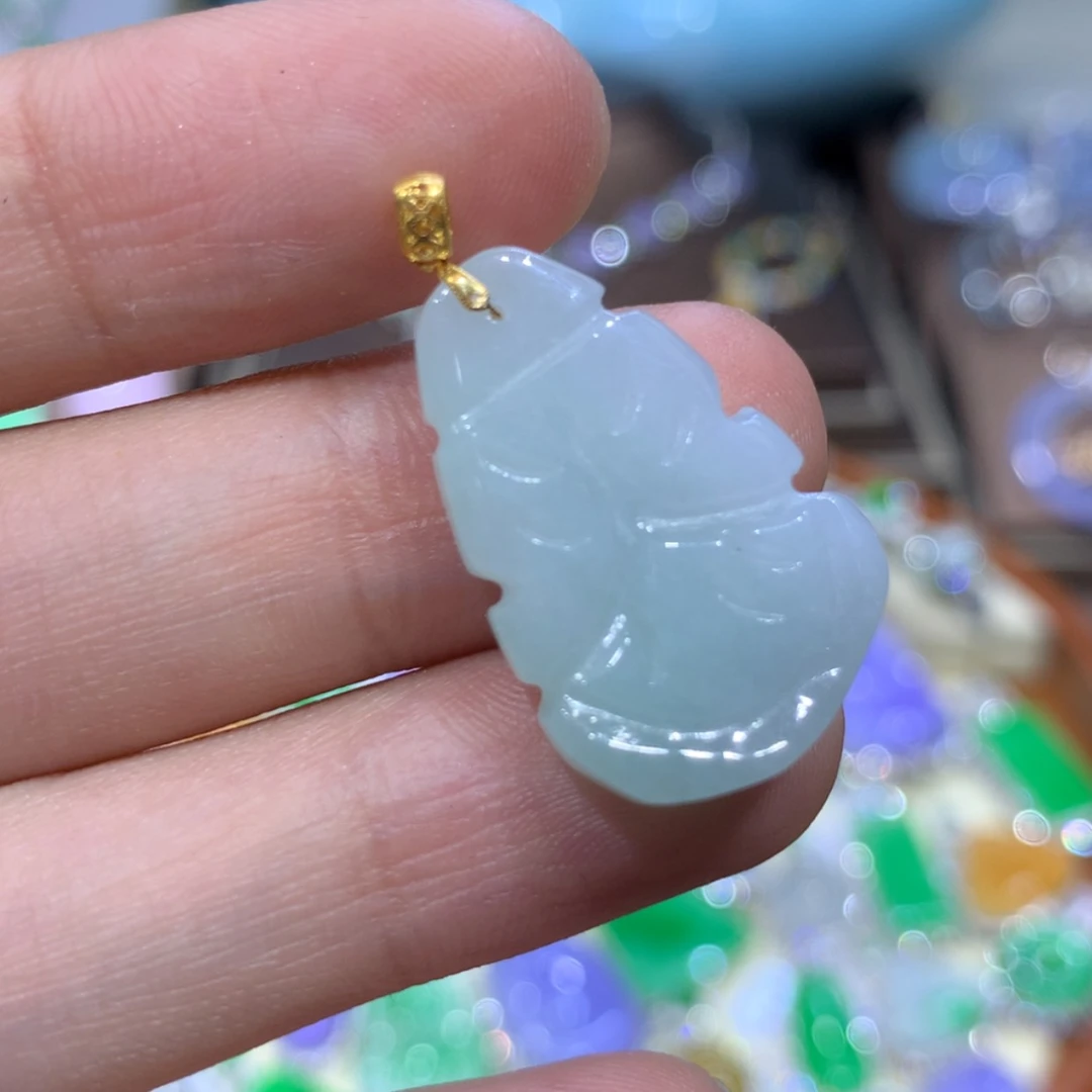 【闪购商品】翡翠颈饰18K金镶嵌