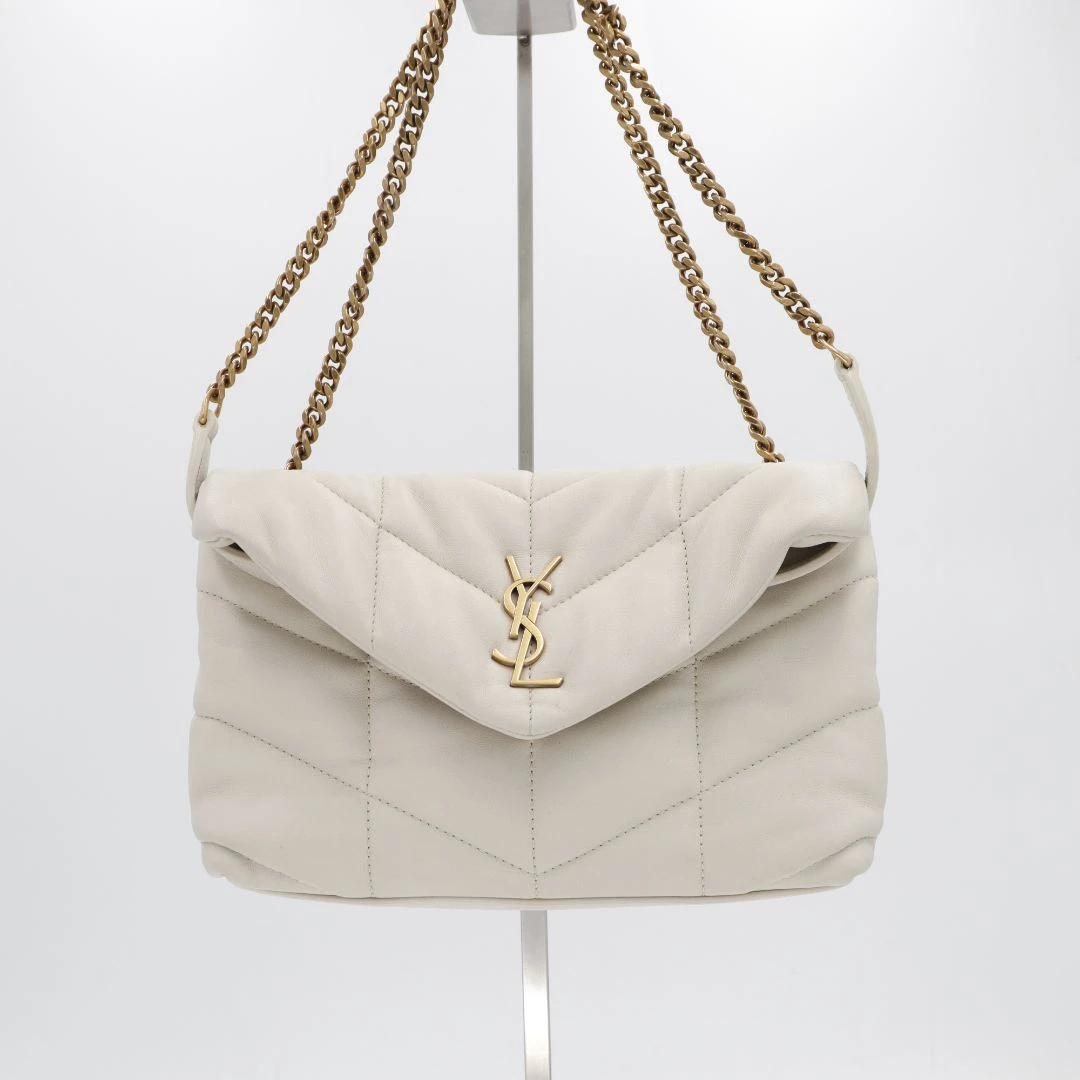 99新 YSL/圣罗兰 【晶晶专属】云朵小号时尚白金包/19500/JM9553