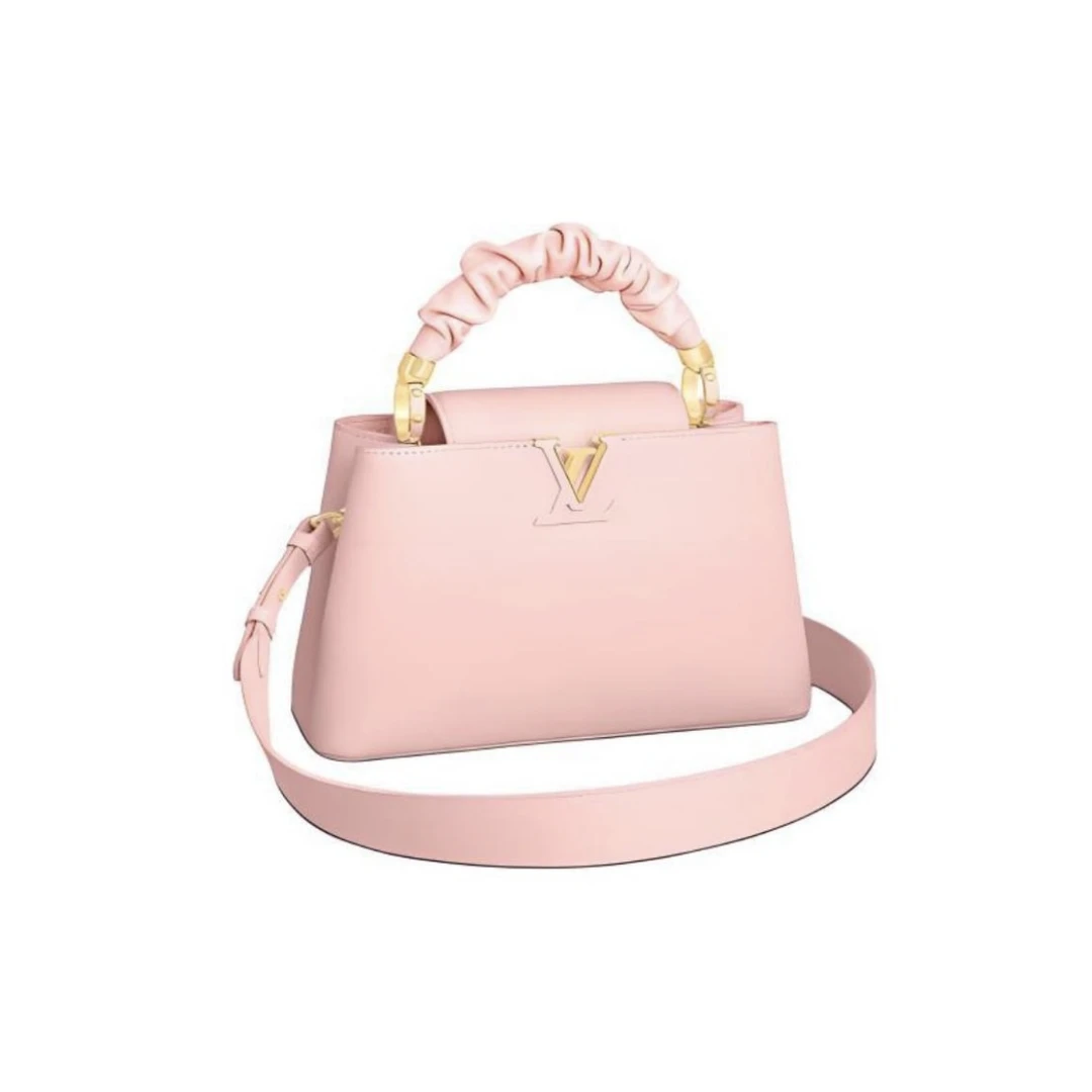 99新 LouisVuitton/路易威登 【晶晶专属】capucines 小号粉/JM7304
