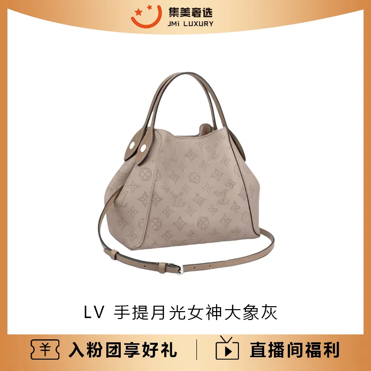 99新 LouisVuitton/路易威登 月光女神托特灰色包/JM
