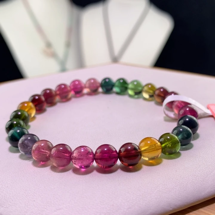 双色碧玺手链未镶嵌