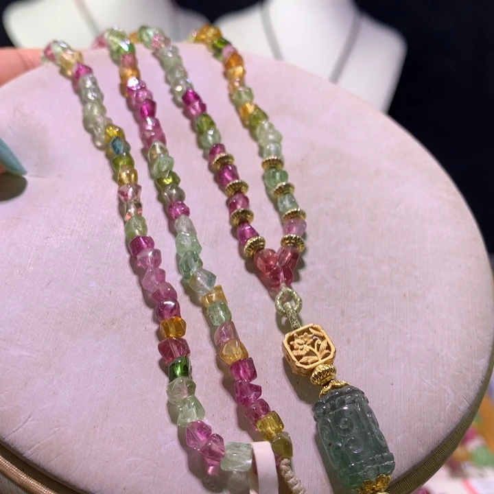 双色碧玺手链未镶嵌