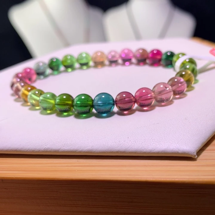 双色碧玺手链未镶嵌