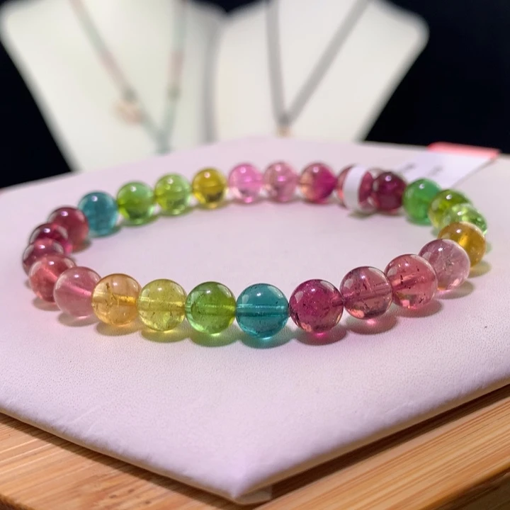 双色碧玺手链未镶嵌