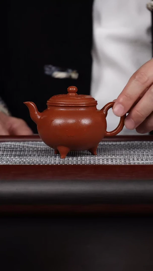 【闪购商品】紫砂茶杯 生砂朱泥 大彬如意 140CC