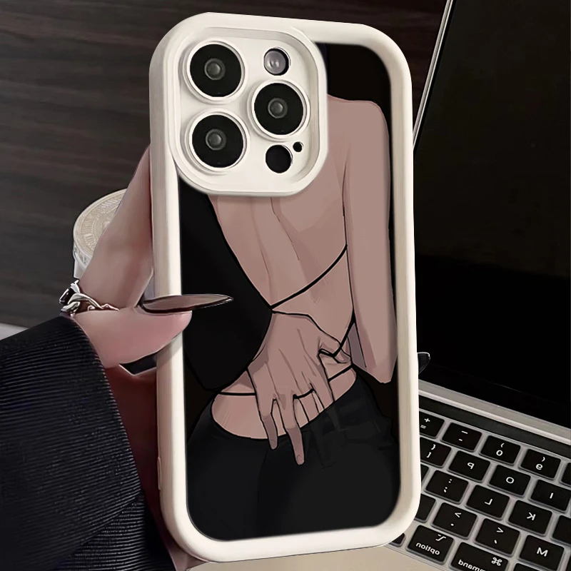 性感美背iphone13手机壳苹果15promax手机壳硅胶14网红12高级感11