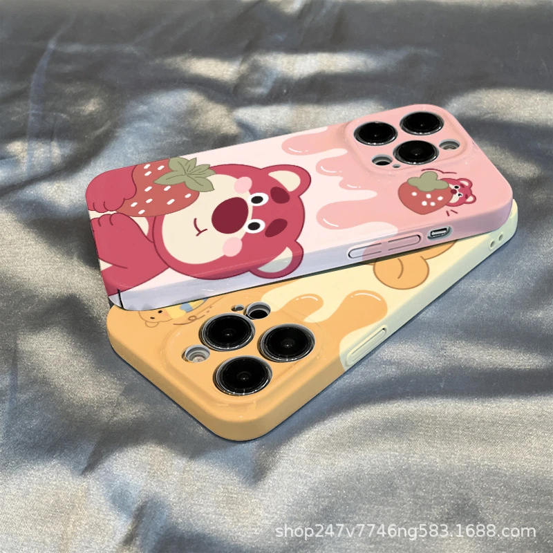 草梅熊维尼熊防摔适用苹果14promax手机壳菲林壳iphone13女新款12