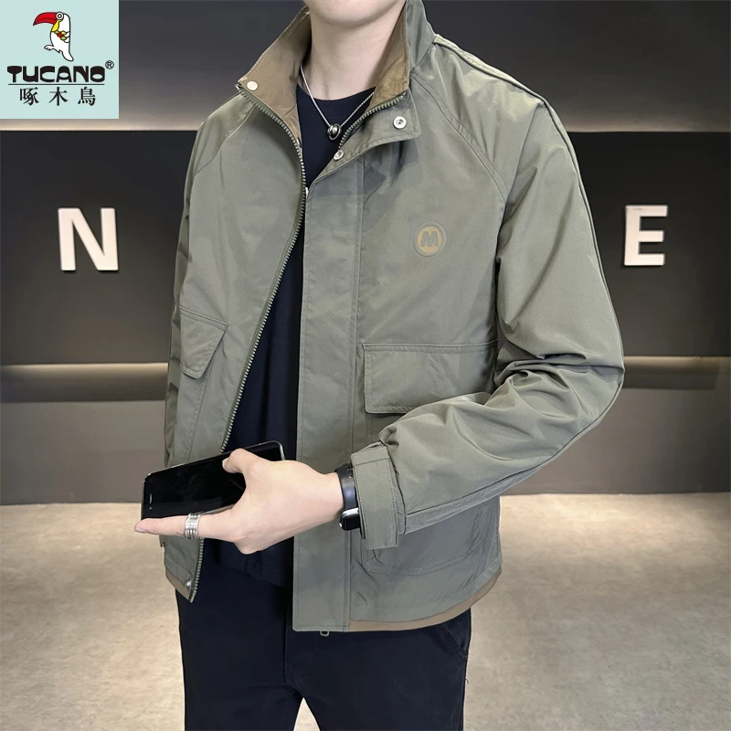 TUCANO/啄木鳥2024秋季新款男士夹克宽松休闲简约百搭潮流外套男