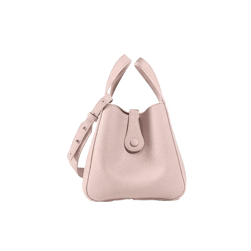 CLEVER简约通勤手提水桶包女2024新款百搭单肩斜挎菜篮子包