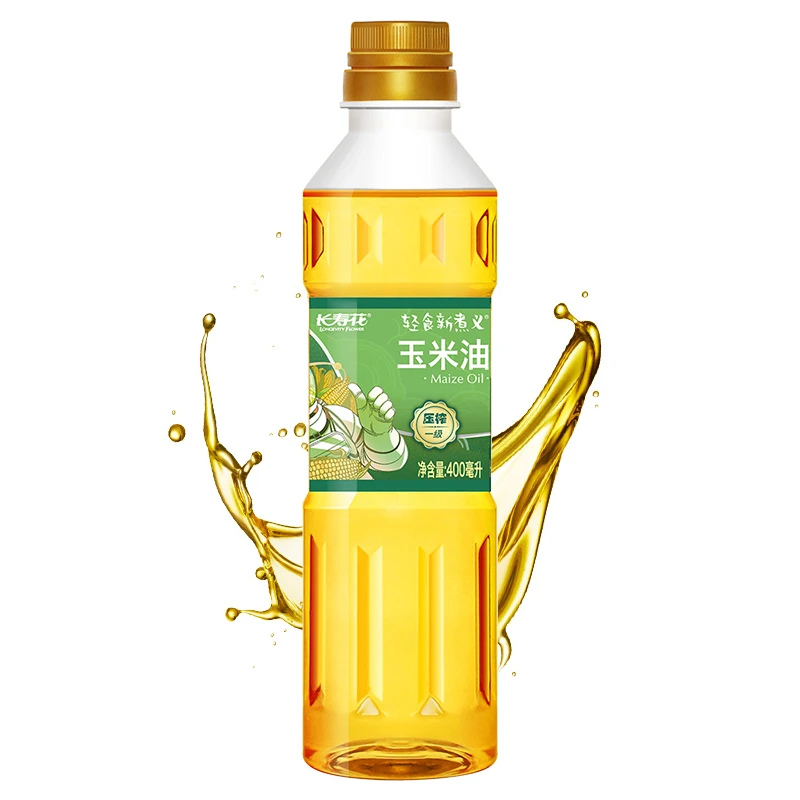 【会员专享】长寿花轻食玉米油400ml*1瓶装非转基因物理压榨食用油