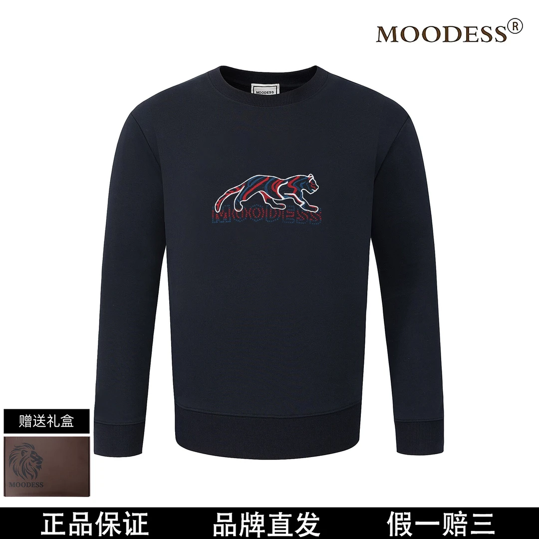 【澳门专柜】MOODESS【云豹】高定奢品 重工刺绣 长袖卫衣K